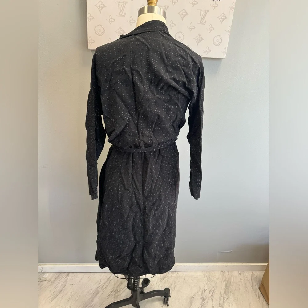 Ellen Fisher- black midi dress e106-4 - Picture 4 of 4